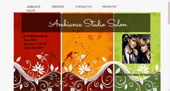 Desktop Screenshot of ambiancestudiosalon.com