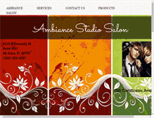 Tablet Screenshot of ambiancestudiosalon.com